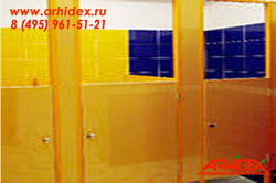 Сантехнические перегородки детские туалетные кабины Архидекс Стандарт Плюс 16мм